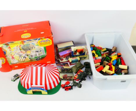 Corgi - Dinky - Britains - Matchbox - Others - A mainly unboxed group of playworn diecast model vehicles in various scales. L