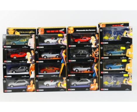 Corgi - 16 boxed ex-shop stock diecast model vehicles from the Corgi series 'James Bond 007 The Definitive Collection'. Lot i
