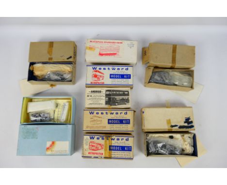 Anbrico - Westward - Model Bus Company - Pirate Models - Others - Nine boxed OO scale mainly white metal model bus kits. Lot 