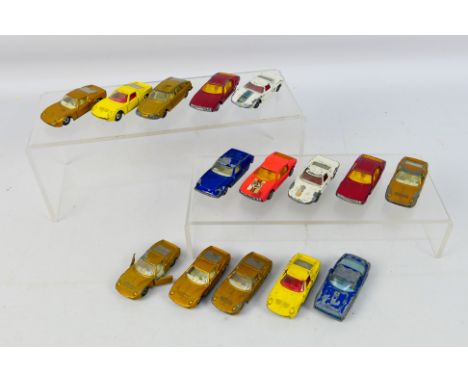 Matchbox - 15 unboxed predominately Matchbox Superfast models, including MB 33A Lamborghini Miura (yellow body) ; MB 20A Lamb