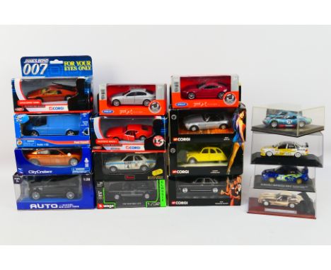 Corgi - Saico - FX - NewRay - A group of boxed vehicles including James Bond Ford Mustang Mach I # TY02102, 1996 Vauxhall Vec