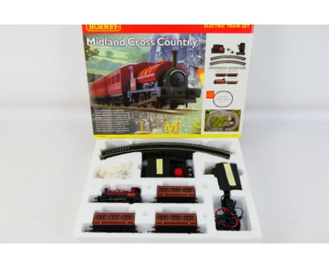 Hornby - A boxed OO gauge Midland Cross Country electric train set # R1027. The set shows signs of light use and appears in V