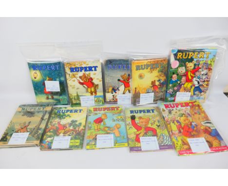 Rupert the Bear - A group of 11 vintage Rupert the Bear annuals from the 1960's - 1970's, including 1960, 1961, 1967 and simi