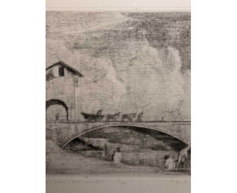 Peter Freeth RA (British. b.1938-) Summer's Lease (after Canaletto),Signed and numbered 10/45,Aquatint, 37.5 x 37.5cm; With a