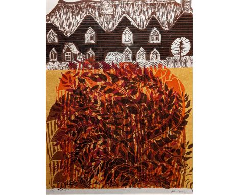 Robert Tavener RE (British. 1920-2004) 'Cottage'Signed in pencil,Lithograph,21/30 Edition,41cm x 33cm