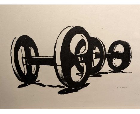 Abram Games OBE (British. 1914-1996) Train Wheelssigned 'A. GAMES' (lower right)lithograph30.5 x 41cm