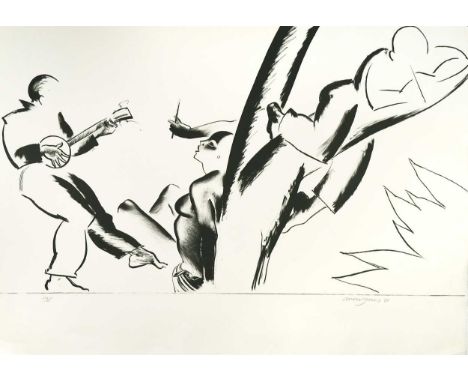 § Allen Jones RA (1937-) Improvisation; from the Islands seriessigned and dated 'allenJones 88' (lower right)lithograph, unfr