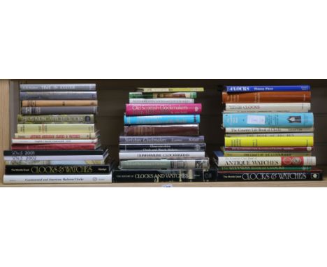 A quantity of clock and watch reference books including The Worlds Great Clocks and Watches, A History of Clocks and Watches,