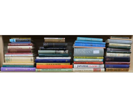 A quantity of clock and watch reference books including A History of Watches and Their Timekeepers, Modern Clocks and Their R