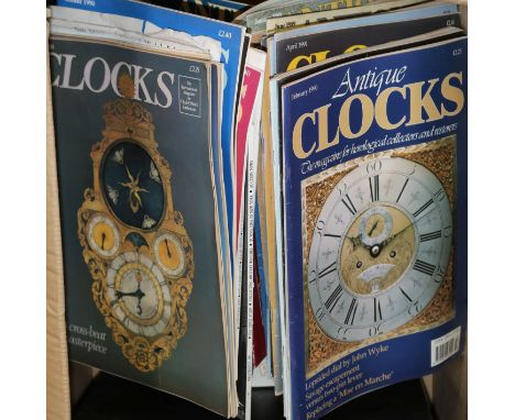 A quantity of clock and watch related magazines, bindings and pamphlets