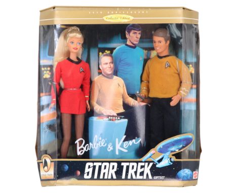 A 1996 Mattel "Barbie and Ken Star Trek Gift Set", 30th Anniversary Collector Edition, 31 cm x 8 cm x 33 cm