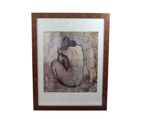 A contemporary Pablo Picasso "Blue Nude" poster, published by Enormous Art, Sheffield, 1999, framed under glass, 88 cm x 69 c