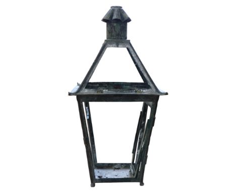 A large late 19th / early 20th Century street lamp / lantern,  height 82 cm