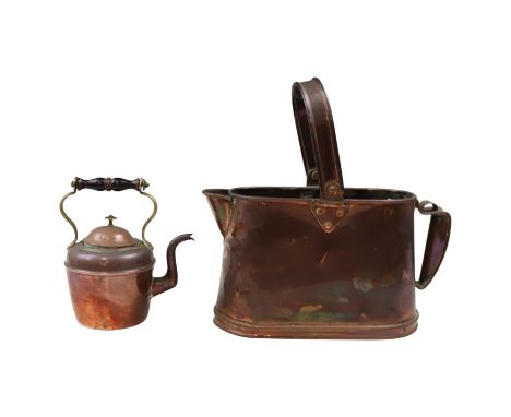 An early 20th Century Arts &amp; Crafts-influenced water carrier by Orme Evans &amp; Co Ltd of Wolverhampton, together with a