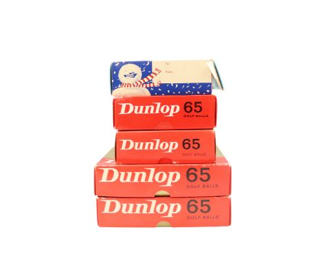 Cartons of Dunlop and Slazenger golf balls, circa 1960s