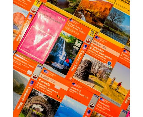 A large quantity of contemporary Ordnance Survey maps of Great Britain, largely Cumbria / Lake District