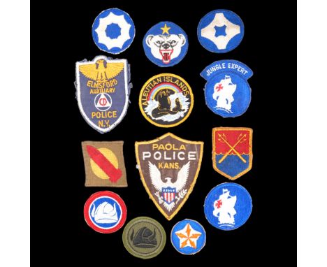A group of Second World War and later United States military home command, civil defence and training brigade formation signs