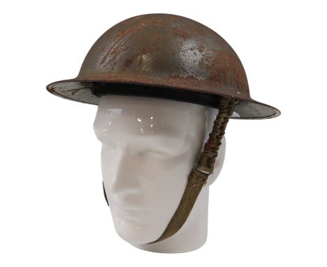 A Second World War British Civil Defence No 2 MK IIc steel helmet
