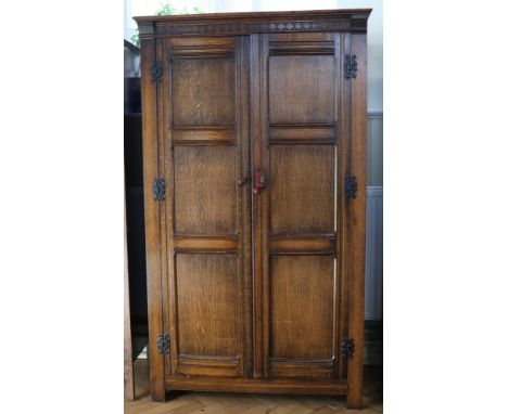 An oak wardrobe, circa 1940s, 108 cm x 179 cm