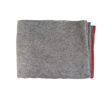 A mid 20th Century British Army wool blanket, broad arrow marked