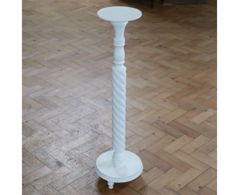 A painted wooden torchere / plant stand, height 90 cm