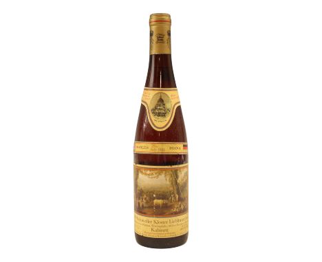 A bottle of 1981 German Pieroth Ferdinand royal commemorative white wine, 31.5 cm 