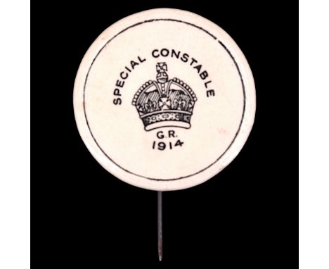 A 1914 Police Special Constable button badge, 32 mm