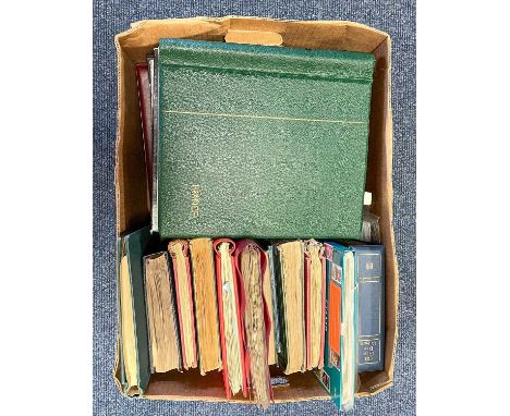 Worldwide Two cartons of albums and stockbooks including France mint collection in a hingeless album highly complete from 194