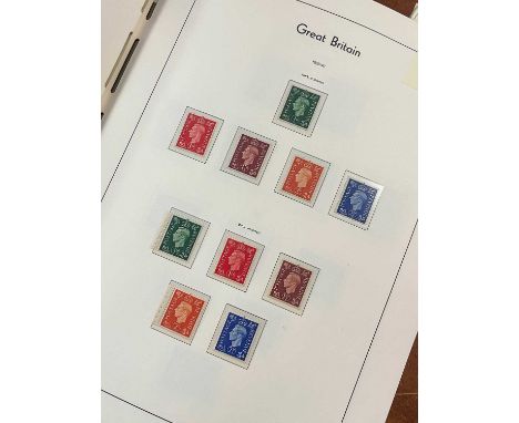 Great Britain Pre-decimal mint collection from KGVI onwards in two Lighthouse hingeless albums, comprehensively assembled, wi