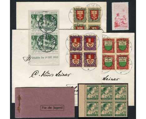 Switzerland Pro Juventute Wonderful collection of the youth charity stamps, mint and used and on covers and FDCs, as well as 