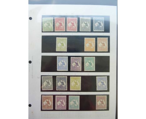 Australia Very pleasant mostly pre-1970 collection in two main binders, one for the mint stamps, the other mainly for postal 