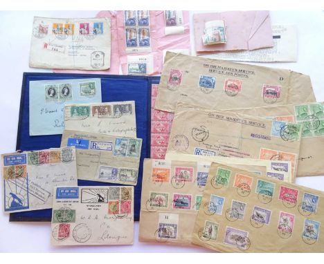 British Commonwealth Correspondence of more than a dozen covers retained by a Post Master General in Aden and Somaliland, wit
