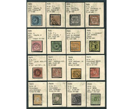 Germany: German States A very nice range of the old German States arranged on stockpages (separated from the next lot in this