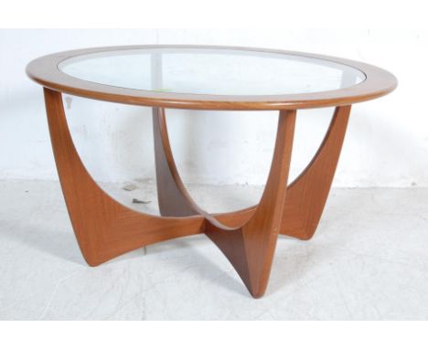 Victor B. Wilkins - G Plan - Astro - A retro vintage 1960's teak wood atomic coffee / centre occasional table raised on the s