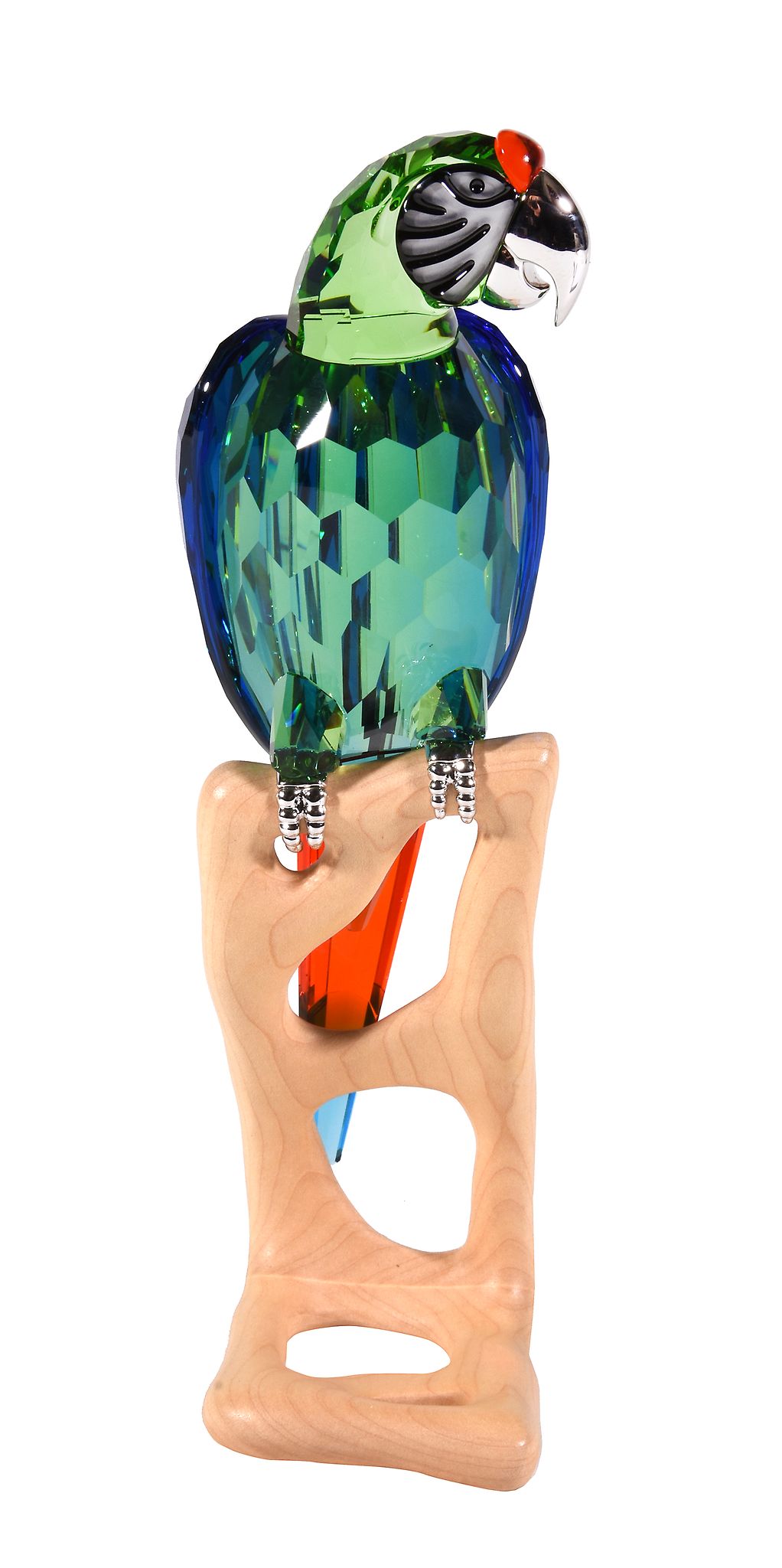 Swarovski, Birds of Paradise Collection, Macaw, a chrome plated and ...