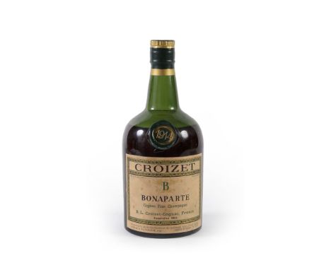  Croizet Bonaparte Fine Champagne Cognac 1914 1 bt in original box with glasses 