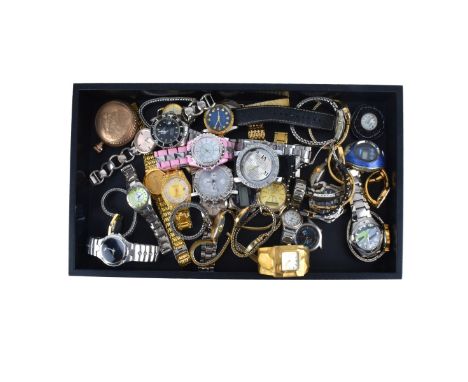 Large lot of vintage fashion watches. We are offering this exciting "mystery lot" as is. Provenance: Inventory of a Jewelry M