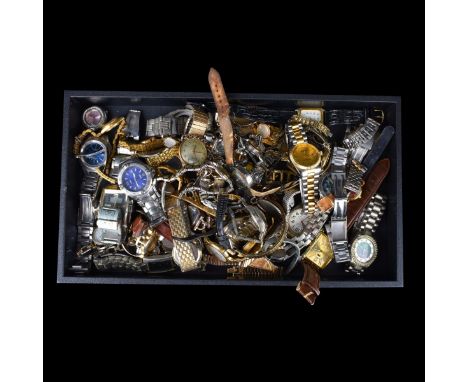 Large lot of vintage fashion watches. We are offering this exciting "mystery lot" as is. Provenance: Inventory of a Jewelry M