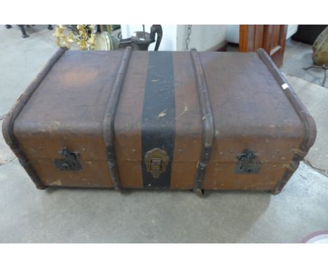 An early 20th Century steamer trunk 