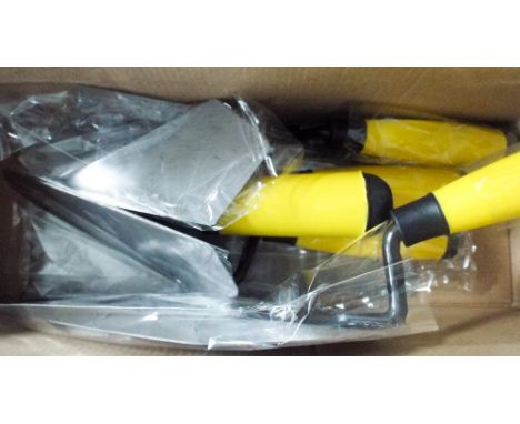 New five piece bricklayer's and plasterer's trowel set 