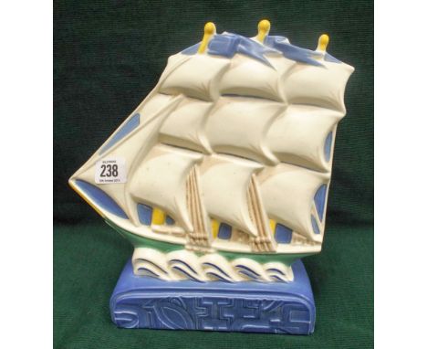 Modern Poole studio galleon, 27cm  No sign of obvious damage or restoration 