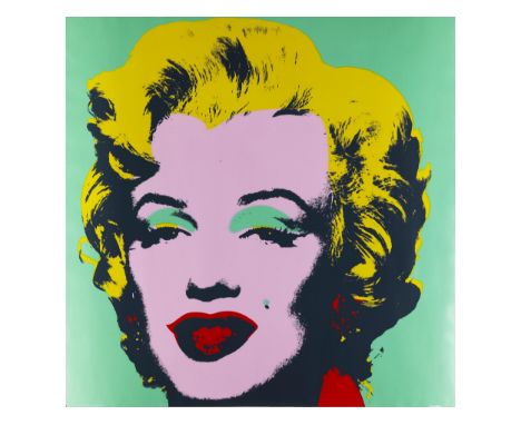 Andy Warhol, 1928 Pittsburgh – 1987 New York, nachMARILYN, 1970Farbserigrafie auf Papier.83 x 83,4 cm.Verso links unten signi