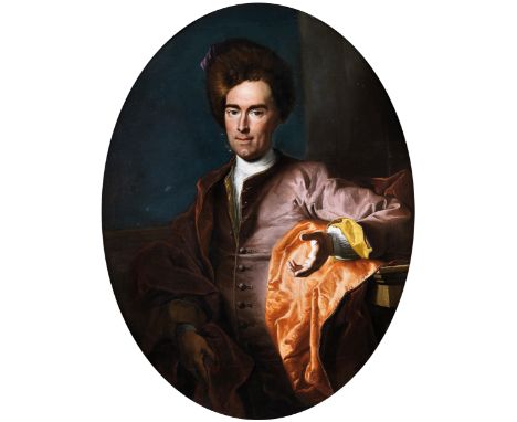 Charles André van Loo, 1705 Nizza – 1765 Paris, zug.PORTRAIT EINES EDELMANNESÖl auf Leinwand. Doubliert.116 x 90 cm im Oval.I