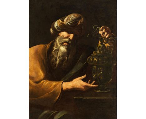 Jusepe de Ribera, genannt „lo Spagnoletto“, 1588/91 Xàtiva/ Valencia – 1652 NeapelAARONÖl auf Leinwand. Doubliert.130 x 95 cm