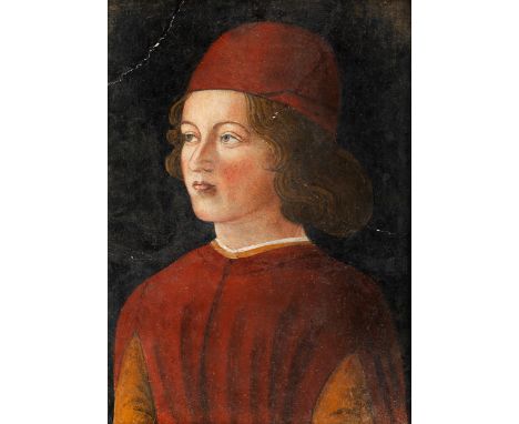 Florentiner Freskant des 15. Jahrhunderts,möglicherweise Benozzo Gozzoli,um 1420 Florenz -1497 PistoiaBILDNIS EINES JUNGEN MA