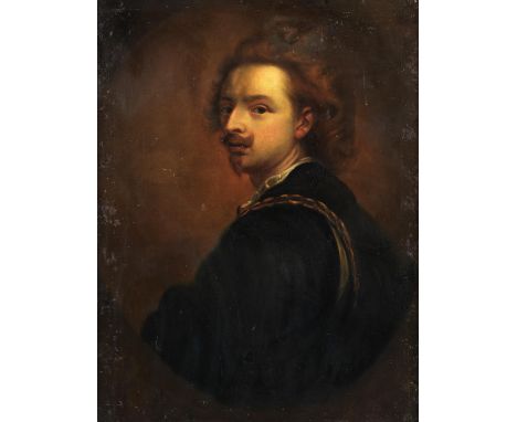 Anthonius van Dyck, 1599 Antwerpen – 1641 London, Nachfolge desPORTRAIT DES ANTHONY VAN DYCKÖl auf Holz.77 x 61 cm.In ornamen