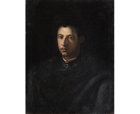Agnolo di C. Allori Bronzino, 1503 Florenz – 1572 ebenda, Kreis/ Werkstatt desPORTRAIT DES ALESSANDRO DE MEDICI IL MOROÖl auf