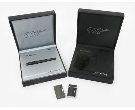  James Bond 007 a Dupont limited edition cigarette lighter, with velvet carry case, in original presentation case and with co