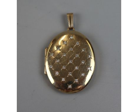 Gold &amp; diamond locket