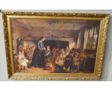 Oleograph - Victorian class room